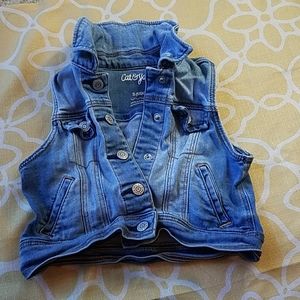 Girls jean vest